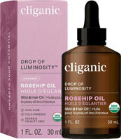 Cliganic Organic Rosehip Seed Oil for Face 100% Pure | Cold Pressed-